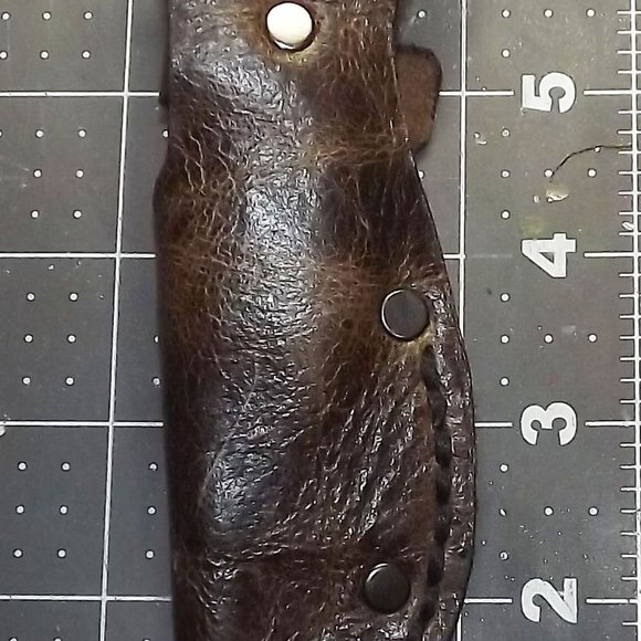 Fixed blade knife 7" Floral Polymer Handle, Leather sheath - Picture 12 of 14